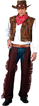 Adult Men's Western Cowboy Fancy Dress Costume (Large)