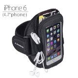 Avantree Ninja iphone 6 armband for iPhone 6 47 55S5C4GS Galaxy S3S4 LG G2etc armband for running jogging Gym exercising with space for cards key money and earphone