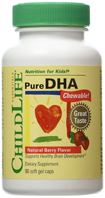 Child Life Pure DHA Dietary Supplement, 90 Soft Gel Capsules (Pack of 3)