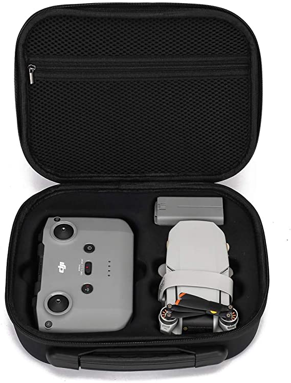 Rantow Mavic Mini 2 Storage Case - Travel Bag Handheld Hard Bag Carry Box Case for DJI Mavic Mini 2 Drone Accessories - Store for Mavic Mini 2 Drone, Controller, Battery, Propellers, Propellers Guard