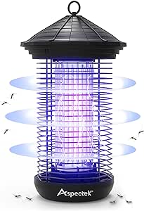 Aspectek Powerful 20W Electric Bug Zapper, UV Light Fly Killer for Outdoor and Indoor use, Waterproof, Up to 1000sq. FT Coverage for Home, Patio, Garden, Kitchen