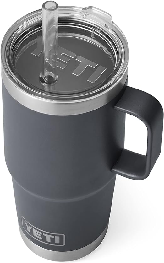 YETI Rambler 25 Oz Straw Mug Charcoal