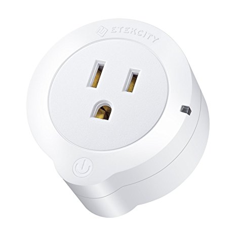 Etekcity WiFi Smart Plug Outlet, Works with Alexa Compatible with Amazon Echo, Wireless Energy Monitoring, Remote Control Power Outlet Light Switch