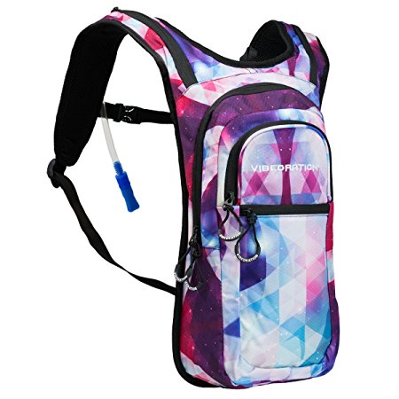 Festival Hydration Pack by Vibedration | 2L Water Capacity | Perfect for Raves, Hiking & Camping