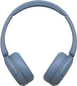 Sony WH-CH520 Best Wireless Bluetooth On-Ear Headphones with Microphone for Calls and Voice Control, Up to 50 Hours Battery Life with Quick Charge Function, includes USB-C Charging Cable - Blue