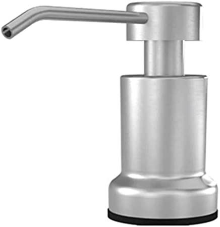 Ultimate Kitchen – Built-in FOAMING Soap Dispenser for Kitchen and Bathroom Countertop | Stainless Steel Foam Soap Pump with 17oz Under Counter Bottle | Installs Quickly | Satin Finish