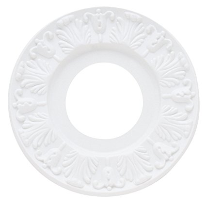 Westinghouse 7702700 Victorian Ceiling Medallion, 10", White Finish