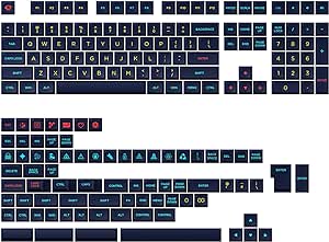 Akko PBT Keycaps Starry Sky OSA Profile Double-Shot PBT Keycap Set for Mechanical Keyboards