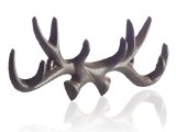 Vintage Cast Iron Deer Antlers Wall Hooks by Comfify  Antique Finish Metal Clothes Hanger Rack w Hooks  Includes Screws and Anchors  in Rust Brown Antlers Hook CA-1507-26