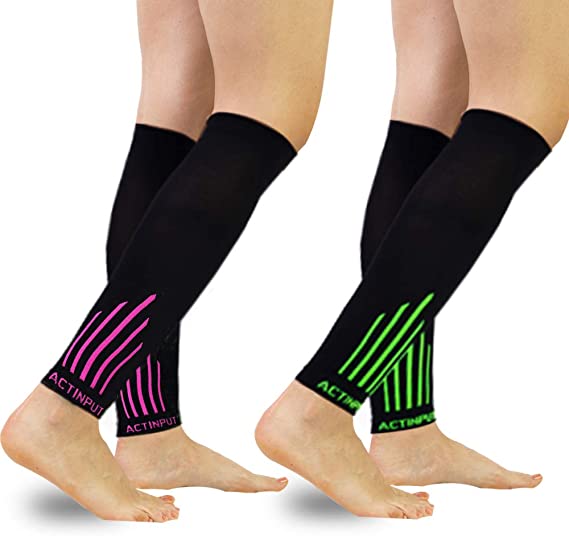 Compression Calf Sleeves (20-30mmHg) for Men & Women - Leg Compression Socks for Shin Splint,Running,Medical, Travel, Nursing