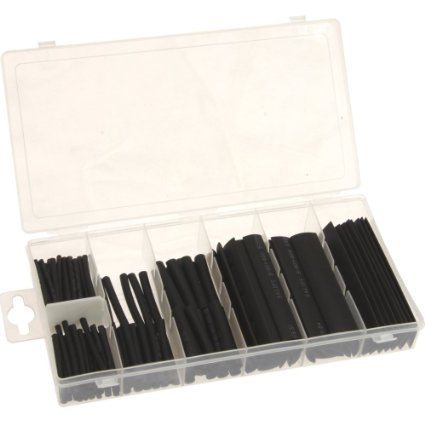 Anytime Tools 127 pc Heat Shrink Wire Wrap Cable Sleeve Tubing Sets Assorted Size wCase