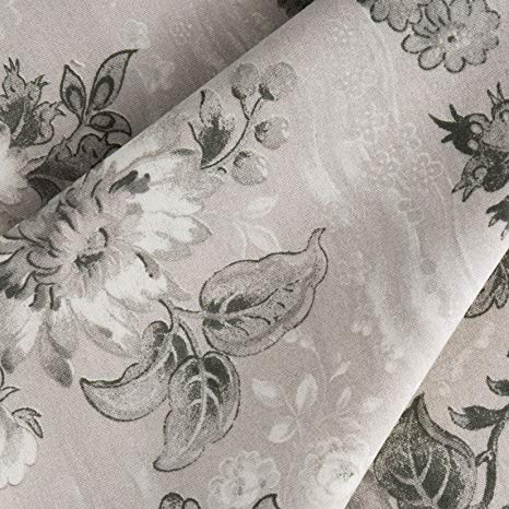 Connecting Threads 104 Inch Wide Backing Cotton Fabric 3 Yard Cut (Elegant Floral - Lt Stone)