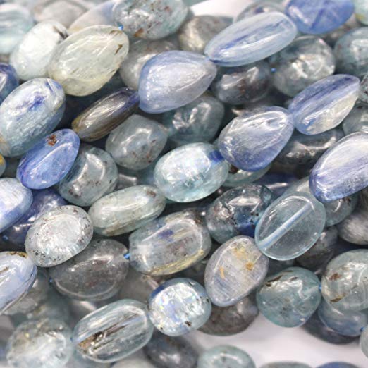 Natural Gemstone Beads Nuggets 8-10mm for Jewelry Making Loose Beads (Kyanite)
