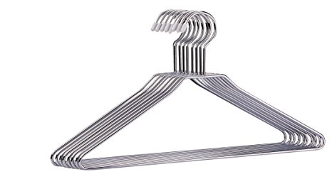 Organize It All Chrome Hangers - 8 Hangers Per Pack (1363W-6)