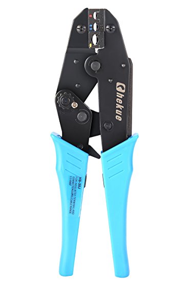 Ratcheting Wire Terminal Crimper by Chekue, Professional Multifunction Wire Strippers Ratcheting Effort-Saving Cable Crimper Automatic Plier Terminal Tool