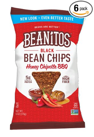 Beanitos Black Bean Honey Chipotle BBQ, 6 Ounce (Pack of 6)