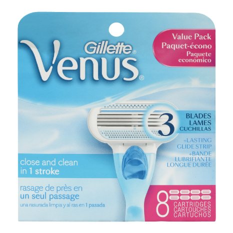 Gillette Venus Original Women's Razor Refill Cartridges 8 Count