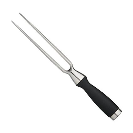Master Class Contoro Soft-Grip Stainless Steel Carving Fork, 15 cm (6")