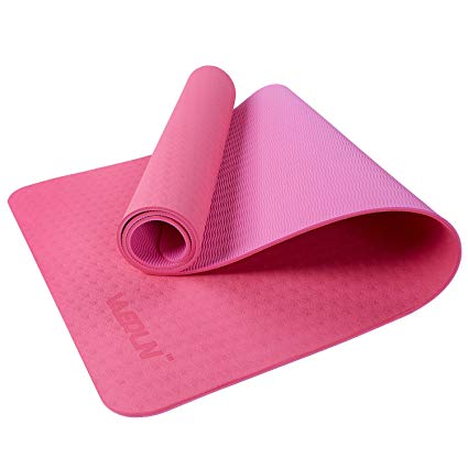 Vanerdun Non Slip Yoga Mat - 1/4 inch Thick TPE Material Eco Friendly Exercise Mat, Extra Large 72" x 24" for Yoga Pilates Fitness Exercise