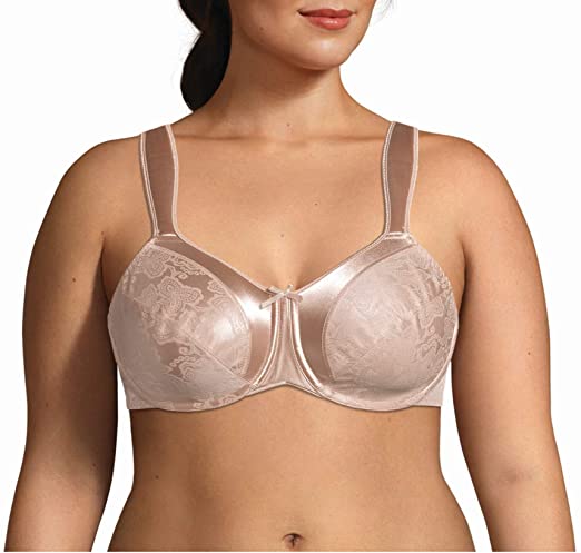 Bali Women's Satin Tracings Minimizer Underwire Bra DF3562