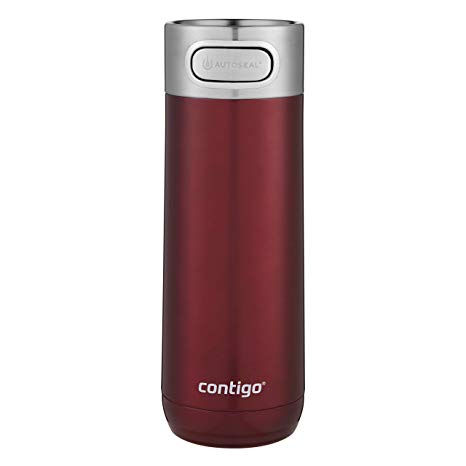 Contigo Luxe AUTOSEAL Vacuum-Insulated Travel Mug | Spill-Proof Coffee Mug with Stainless Steel THERMALOCK Double-Wall Insulation, 16 oz, Spiced Wine