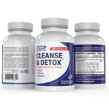 Cleanse and Detox- All Natural Cleanse and Detox Formula for Maximum Results 1 Month Supply