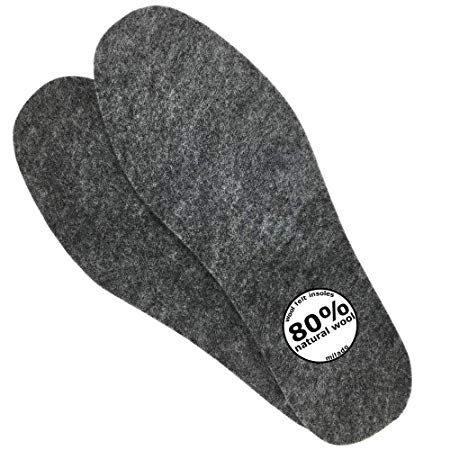 Adult Wool Felt Warm Insoles, Winter Heated Shoe Insoles，Natural Wool Insoles，Warm Lambs Wool Insoles for Men and Women (8)