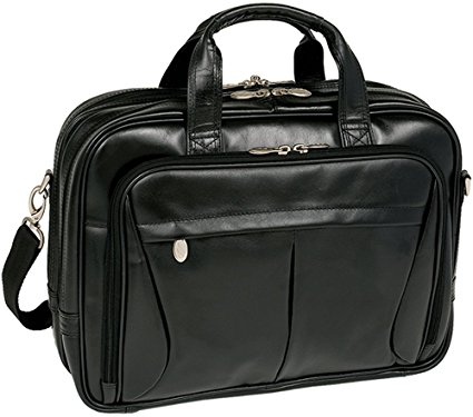 McKlein USA Pearson Leather Expandable 15.4" Laptop Briefcase