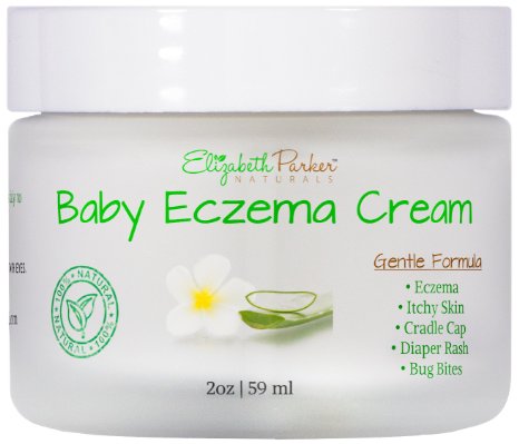 Organic Baby Eczema Cream - Face and Body Cream for Sensitive Skin - Instant Itch Relief - Heal Naturally with Coconut Oil Manuka Honey and Shea Butter - Paraben Free and Fragrance Free - 2oz