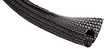 3/8" Split F6 Braided Cable Sleeving Wrap, Split Loom, Techflex (25FT)