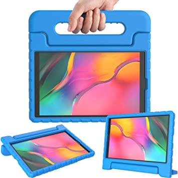 AVAWO Kids Case for Samsung Galaxy Tab A 10.1 2019 (SM-T510 /T515) - Light Weight Shockproof Convertible Handle Stand Protective Kids Case for Samsung Tab A 10.1-inch Tablet Release in 2019 - Blue