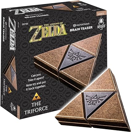 BePuzzled, Legend of Zelda Triforce Hanayama Cast Brain Teaser Mensa Rated Level 5, for Ages 12 and Up
