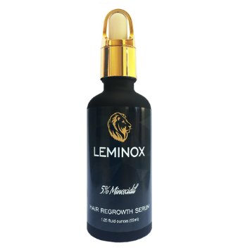 Leminox for Men - Enhanced Hair Regrowth Treatment - Complete Hair Loss Solution - Contains 5% Minoxidil, DHT Blocker, White Truffle Extract, Caviar Extract and Ginseng. One of the Best Hair Growth Products for Thinning Hair.