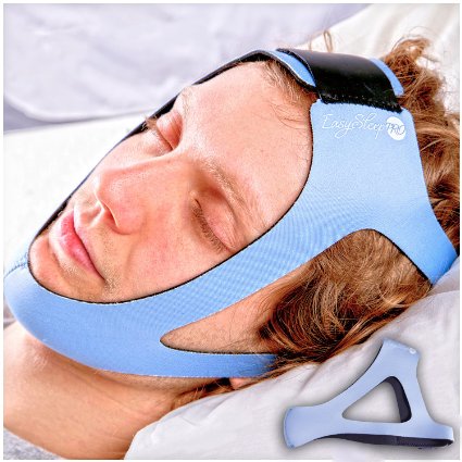 EasySleep Pro Light Blue Adjustable Stop Snoring Chin Strap