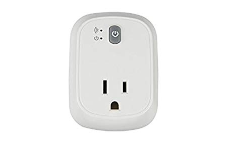 Simple Touch Indoor WiFi Smart Plug With 1 Grounded Outlet, White