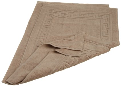 Superior 100% Premium Long-Staple Combed Cotton 2 Piece Bath Mat Set, Taupe