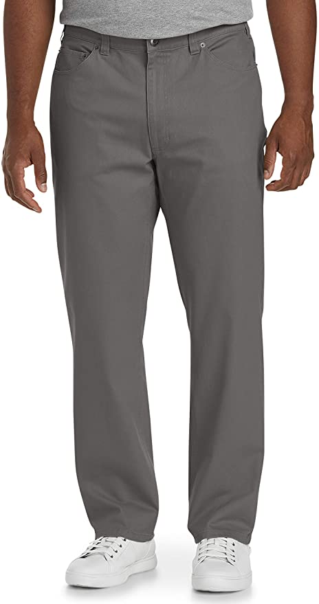 Amazon Essentials Men's Big & Tall Athletic-Fit 5-Pocket Stretch Twill Pant fit by DXL