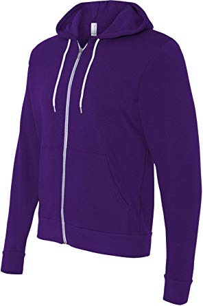 Bella   Canvas unisex Poly-Cotton Fleece Full-Zip Hoodie - 3739