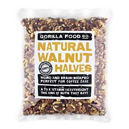 Gorilla Food Co. Walnut Halves and Pieces Raw Shelled 1lb/16oz