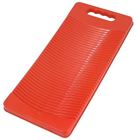SODIAL Plastic Rectangle Washboard Wash Clothes Board 50cm long red, green, blue random