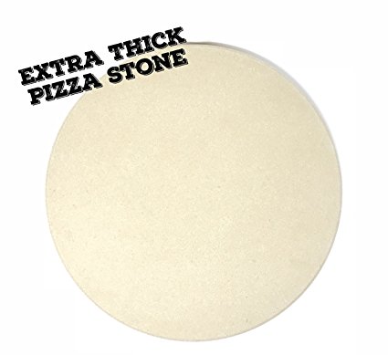 Aura Outdoor Products EXTRA THICK Pizza Stone - Perfect crusts and improved heat deflection