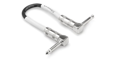 Hosa CPE-606 Right-Angle to Right-Angle 6 inch Guitar Patch Cable, 6-Pack