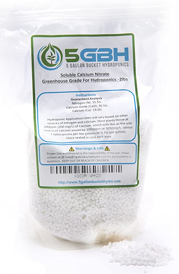 Calcium Nitrate Hydroponics Soluble 15.5-0-0 (1lbs)