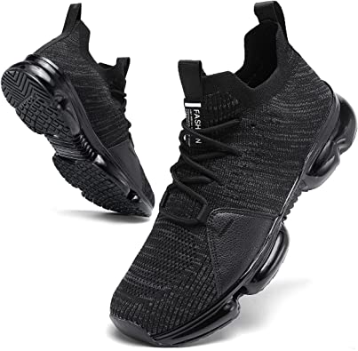 STEELEMENT. Men's Fashion Sneakers Casual Running Shoes Tennis Non Slip Athletic Gym Air Cushion Mesh Breathable Athletic Walking Shoes for Men