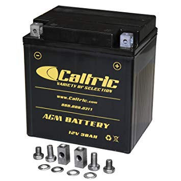 CALTRIC AGM BATTERY Fits HARLEY DAVIDSON FLHTCU ULTRA CLASSIC ELECTRA GLIDE 2002 2007-2016