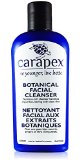 Carapex Botanical Facial Cleanser for Sensitive Skin Dry Skin Oily Skin Combination Skin Aging Skin Acne Prone Skin to Remove Makeup Gentle Unscented Natural Formula Paraben Free Moisturizing with Aloe Japanese Green Tea 4oz 120ml