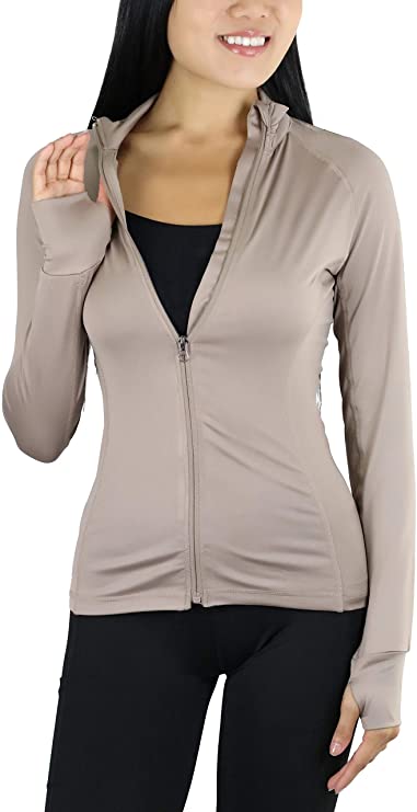 ToBeInStyle Women's Long Sleeve Full Zip-Up Track Jacket