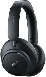 Anker Space Q45 Adaptive Noise Cancelling Kopfhörer, Schwarz, Regular