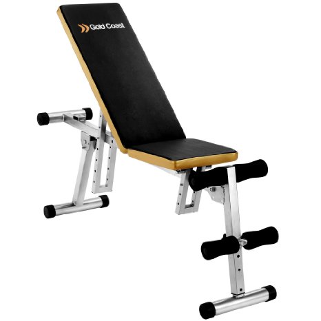 Gold Coast Weight Lifting Home Gym Adjustable Folding Sit Up Fitness Sports Bench
