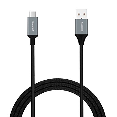 USB Type C Cable, Tronsmart USB-C to USB 2.0 Braided Nylon Cable for Nexus 6p/5x, Samsung Note 7, LG G5, ChromeBook Pixel and more (6 Feet, Black)